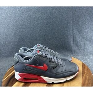 Nike Air Max 90 Essential Dark Grey/University Red 537384-061 Mens Size 12